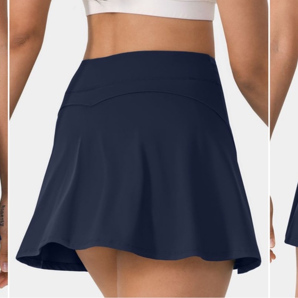 Halara Tennis Golf Skirt Hidden Pockets Navy Blue women’s Size Small - Picture 3 of 14